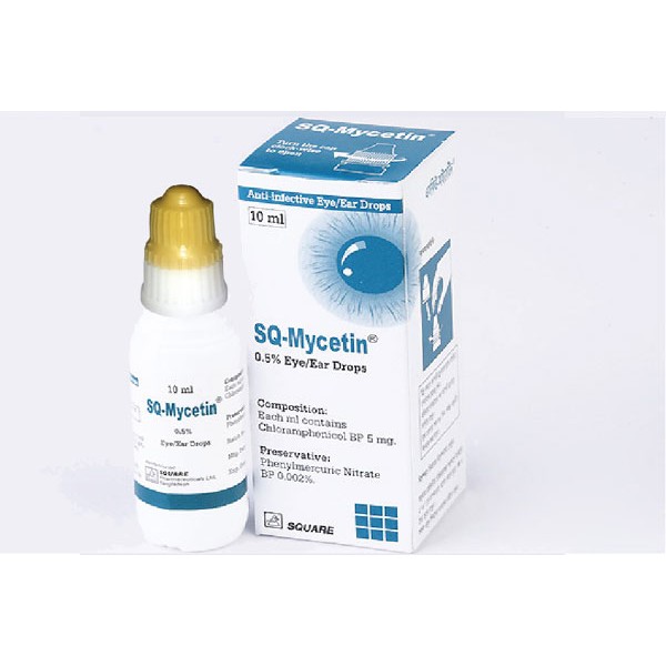 SQ-MYCETIN Ear 0.5% x 10ml Drop.